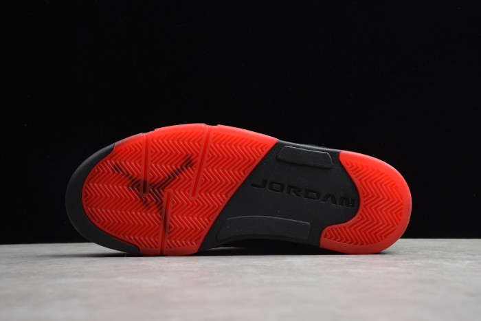 Air Jordan 5 Retro Low “Alternate 90” black/ red mens 819171-001