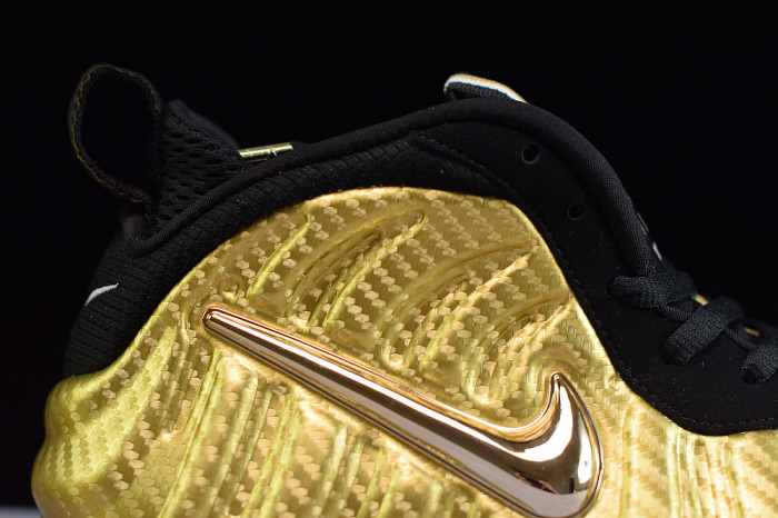 Nike Air Foamposite Pro “Metallic Gold” Black mens 624041-701